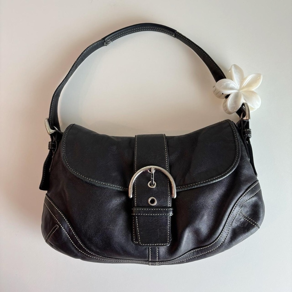 Vintage black Soho Coach bag